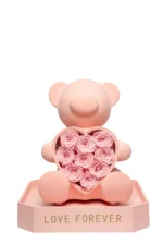Meda sa večnom ružom, LED osvetljenjem i Bluetooth zvučnikom - Rose Bear - Slika 3